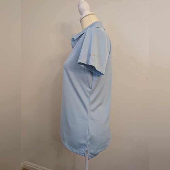 Women's Nike Dri-FIT Short-Sleeve Golf Polo Light Blue Size M - Picture 2 of 7